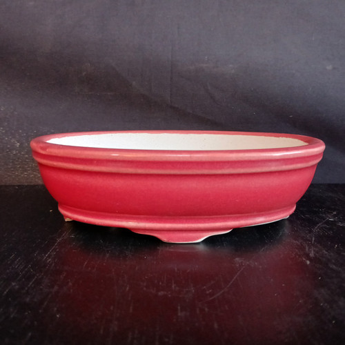 6" Red Glazed Yixing Bonsai Pot (No. 1911)