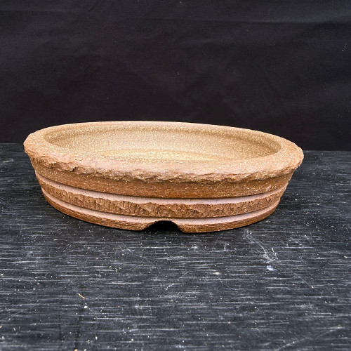 7-Inch Shohin Oval with Rough-Edge Rim – Jack Hoover Pot (No. 655)