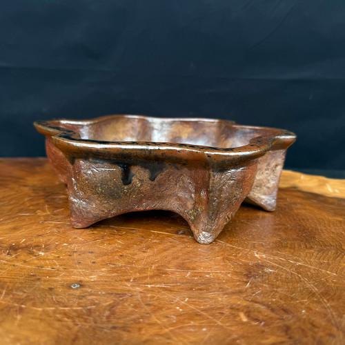 8.5-inch Round Wood-Fired Handmade Bruce Lenore Pot (No. 146)