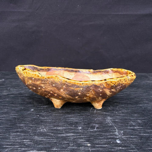 5.5-inch Oval Wood-Fired Handmade Bruce Lenore Pot (No. 151)