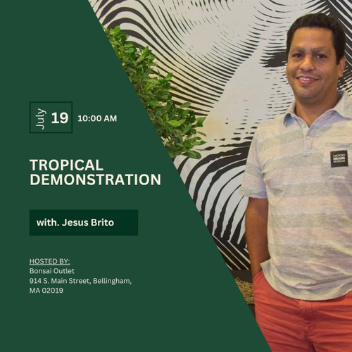 Tropical Demonstration on July 19th, 2026 at Bonsai Outlet