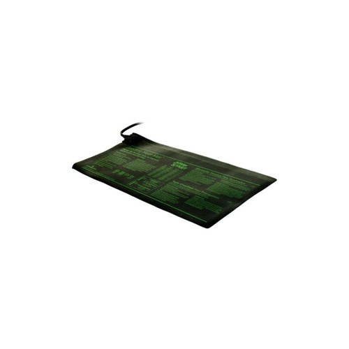 Jump Start seedling heat mat, 8.875 by 19.5 inches, in flexible black material