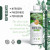 An infographic-style promotional image for Ho Yoku Liquid Bonsai Fertilizer, emphasizing its balanced nutrient profile. In the center-right is a white 8-fluid-ounce bottle with a white cap. The label features a picture of a lush, green bonsai tree and the Ho Yoku logo—an orange stylized bird within a circle. Below the logo, the label reads "LIQUID BONSAI FERTILIZER" with a "3-3-3" NPK ratio highlighted in a green box. Bullet points on the bottle mention that it "Promotes Healthy Green Growth," "Develops Strong Roots," "Feeds Instantly," and carries "No Risk of Burning Roots."

To the left of the bottle, the word "REPRESENTS" is written vertically in large, dark green block letters. Next to it, a bulleted list identifies the three essential macronutrients: Nitrogen, Phosphorus, and Potassium. Below this, a decorative green cursive font states, "The three major building block macronutrients for plant growth & health."

At the bottom of the image are three official-looking seals: a "Made in the USA" stamp with stars and stripes, a triangular PET 1 recycling symbol, and a "100% Satisfaction Guaranteed" badge. The composition is framed by soft, watercolor-style green leaves and branches against a clean white background, giving it a natural and organic aesthetic. On the far right, a dark green vertical banner contains the text "BY HO YOKU PRODUCTS."