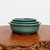 Green glazed oval bonsai pot, 7 to 11 inch