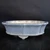 7 inch glazed Yixing bonsai pot in a speckled periwinkle blue, YX1030-1a