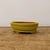6 inch shallow oval Yixing bonsai pot in a glossy mustard yellow glaze