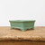 7 inch rectangular Yixing bonsai pot in a soft satin sage green glaze