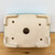 Underside of the 7 inch light blue glazed Yixing bonsai pot