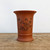 4 inch tall unglazed reddish brown zisha bonsai pot, No. 1963b