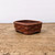 Bigei Tokoname bonsai pot with an intricate basket-weave exterior