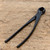 Knob cutters angled across the bench with the cutting head raised