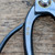 Close-up of the pivot and inner handle on the Kaneshin 40E bonsai shears