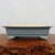Shallow rectangular pot in a smooth light powder blue glaze