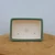 Top-down view of the rectangular glazed ceramic bonsai pot