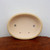 Top-down interior view of the 12 inch cream crackle glazed pot