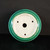 Underside of the circular green glazed bonsai pot