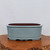 16 inch oval Yixing bonsai pot in a glossy light blue celadon glaze