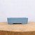 5 inch rectangular Yixing bonsai or succulent pot in speckled sky blue