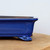 Close-up of the corner on the nine inch cobalt blue glazed pot