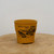 4 inch etched Yixing bonsai pot in warm yellow ochre, No. 2164
