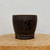 5 inch etched Yixing bonsai pot in matte dark chocolate brown, No. 2145