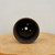 Top-down interior view of the dark chocolate brown unglazed pot