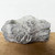 Lightweight log planter with a weathered gray bark texture and deep grain