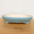 12 inch oval riveted Yixing bonsai pot in a soft sky blue glaze, No. 2512b