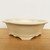 8 inch Yixing bonsai pot in a glossy cream glaze, No. 2510c