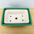 Overhead view of the 4.5 inch rectangular Yixing pot's rim