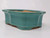 Elevated side angle of the 7 inch glazed Yixing pot, YX1087D