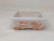 Rectangular Yixing pot in cream white with reddish brown painted detail