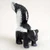 Miniature black and white skunk figurine, a decorative bonsai accessory