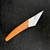 Right-hand bonsai grafting knife GFN-03 with a wooden handle, on a dark surface