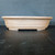 Profile of the shallow 16 inch unglazed Yixing pot in light tan clay