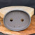10-Inch Unglazed Oval Yixing Ceramic Bonsai Pot (No. 2502)