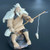 Handcrafted Chinese mudman figurine of an elderly fisherman
