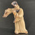 Chinese mudman figurine of a standing man in a long traditional robe, F-035