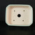 Top-down view of the 5 inch rectangular ceramic succulent pot