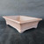 13.5 inch rectangular unglazed Yixing pot in light brown earth tones