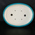 Top-down interior view of the 12 inch oval turquoise Yixing pot