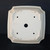 9-Inch Cream Glazed Square Yixing Ceramic Bonsai Pot (No. 2281a)