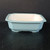 High angle view of the 9 inch light blue glazed pot, 2281B