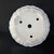 Underside of the 17 inch white round glazed Yixing bonsai pot