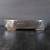 12 inch oval Yixing bonsai pot in a dark iridescent metallic glaze, No. 2532d