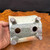 Handheld view of the underside of the Seizan Kiln accent pot