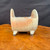 Seizan Kiln sculptural accent pot with a distinctive cradle shape