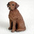 Miniature Chesapeake Bay Retriever figurine in a sitting position