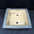 10" John Fazzino Handmade Bonsai Pot - Wide Square with Blue-Gray Wash (No. 29)