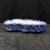 10" John Fazzino Handmade Bonsai Pot - Textured Abstract Oval in Deep Cobalt (No. 32)